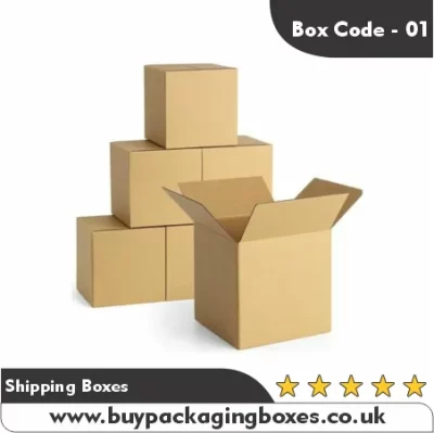 Standard brown cardboard shipping boxes ideal for bulk storage and transport