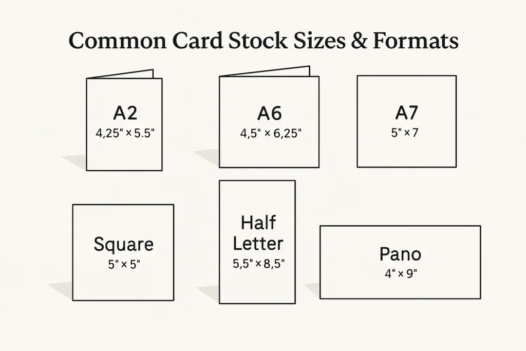 Card Stock By Size And Format