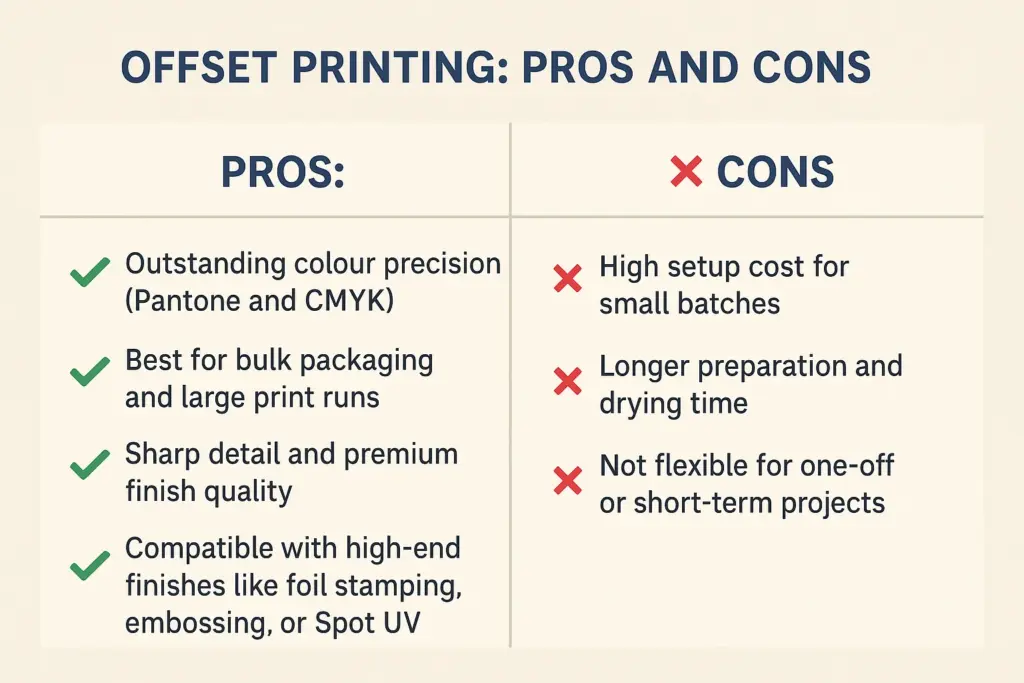 Offset Printing: Pros and Cons
