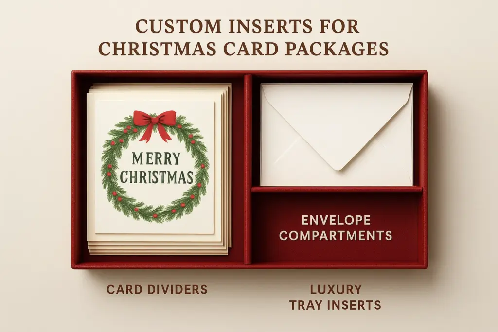 Custom Inserts for Christmas Card Packages