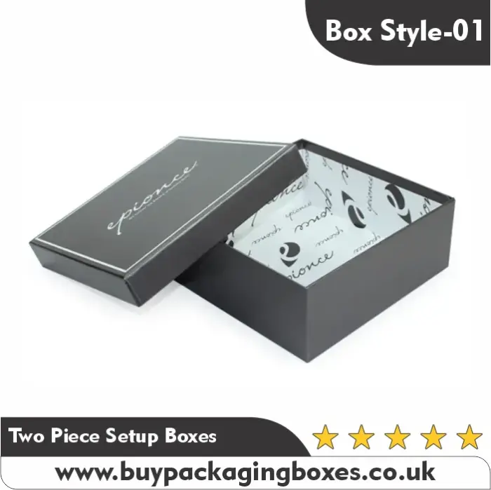 Custom Two Piece Rigid Boxes | Wholesale Luxury Packaging