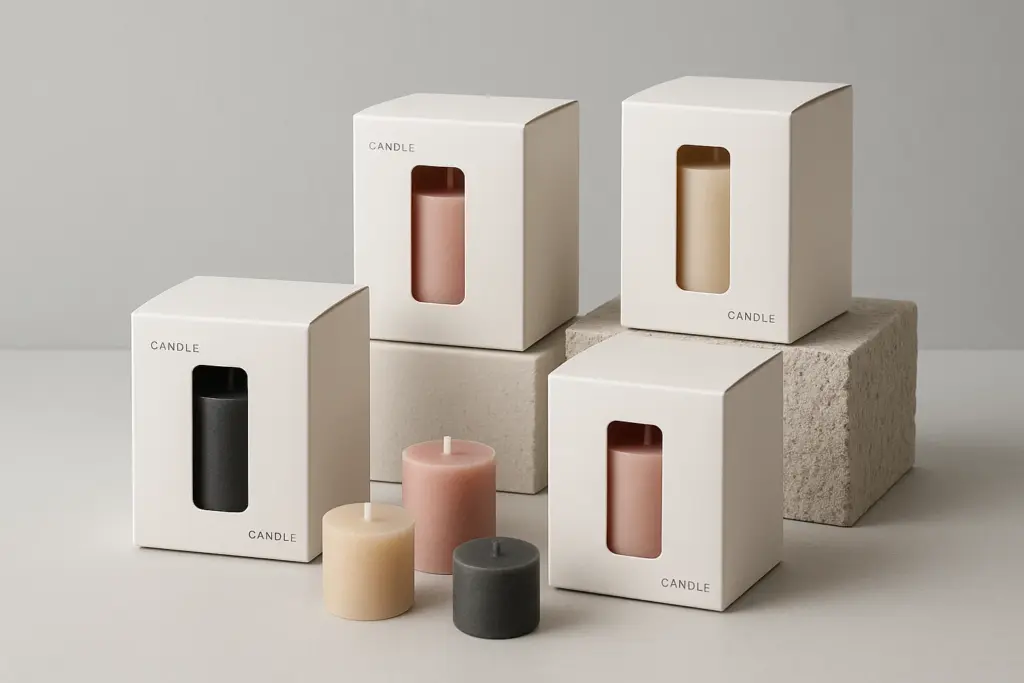 Window Cut-Out Candle Boxes for Instant Shelf Appeal